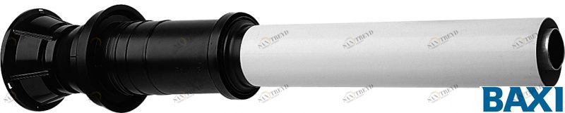 KUG71413341 Вертикальный наконечник полипропиленовый для коаксиальной трубы, диам. 110/160 мм, НТ. (KUG71413341) BAXI 