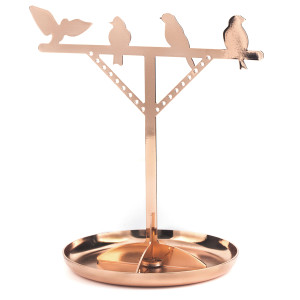 JK07-CO Держатель для украшений bird медь Kikkerland