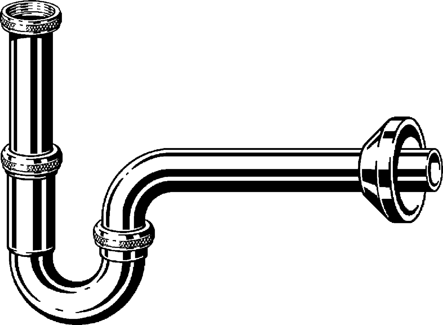 Канализационная арматура  Сифоны для умывальников и биде  Трубные сифоны VIEGA 310 226 Модель 5611.5 Santreyd  - Вид №1