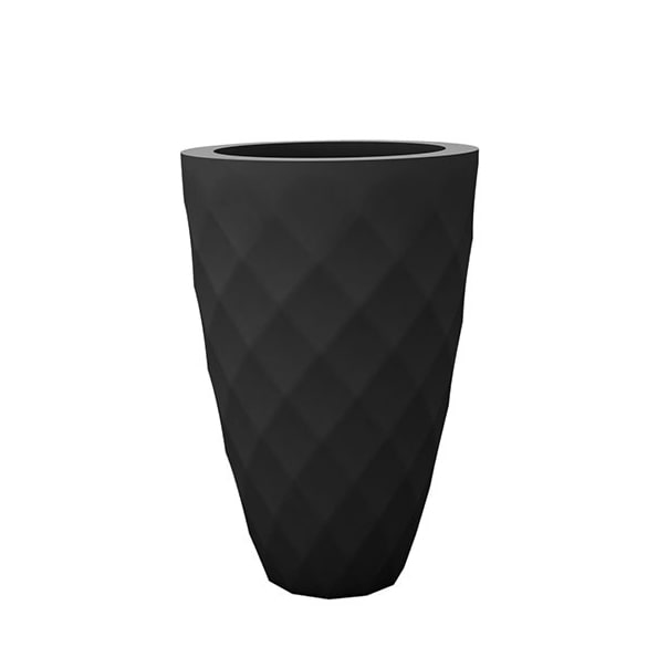 073135 Кашпо Nano матовое антрацит 36см Vondom Vases - Вид №3
