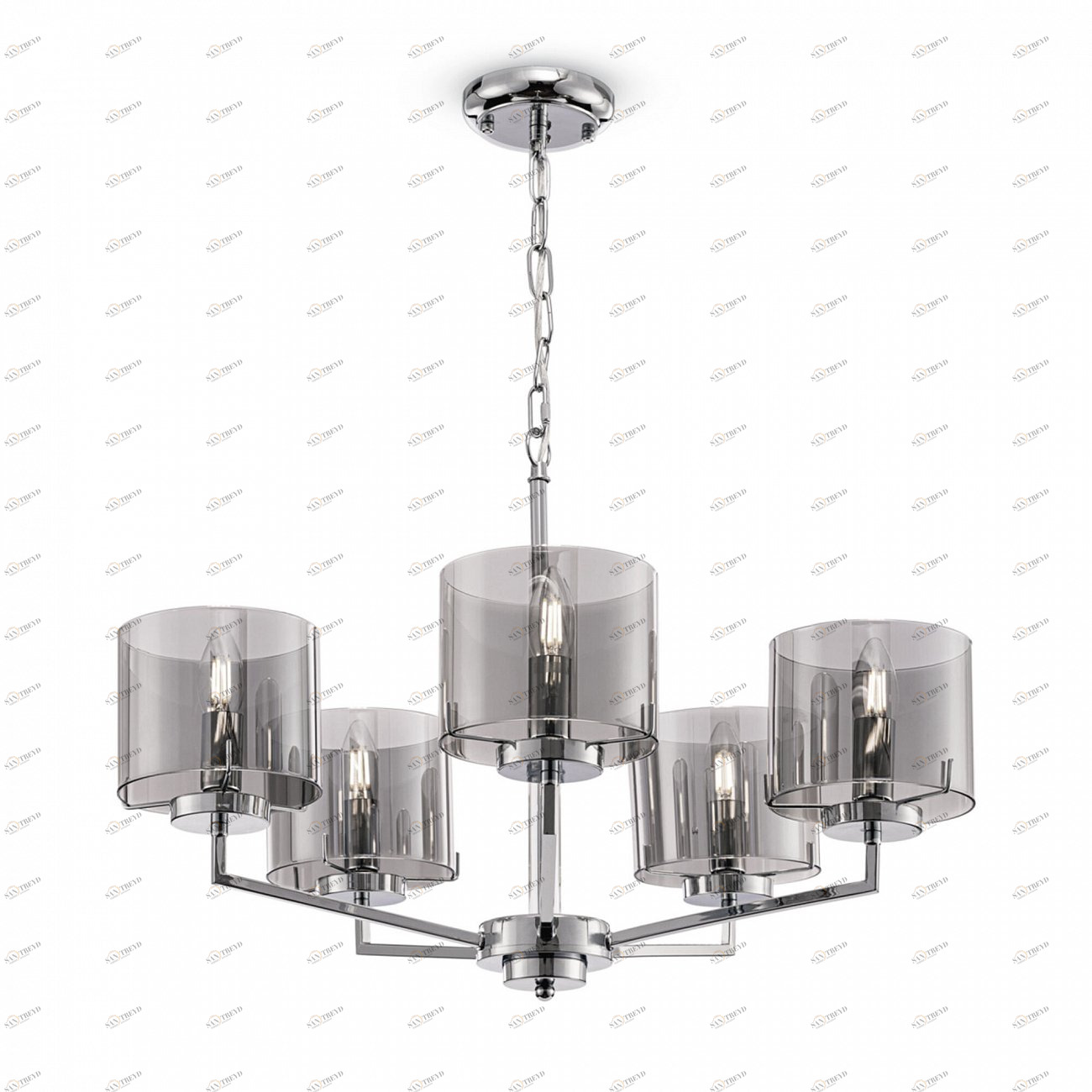 Люстра подвесная серая Karen 05CH FREYA MODERN 00-3956367 Серый