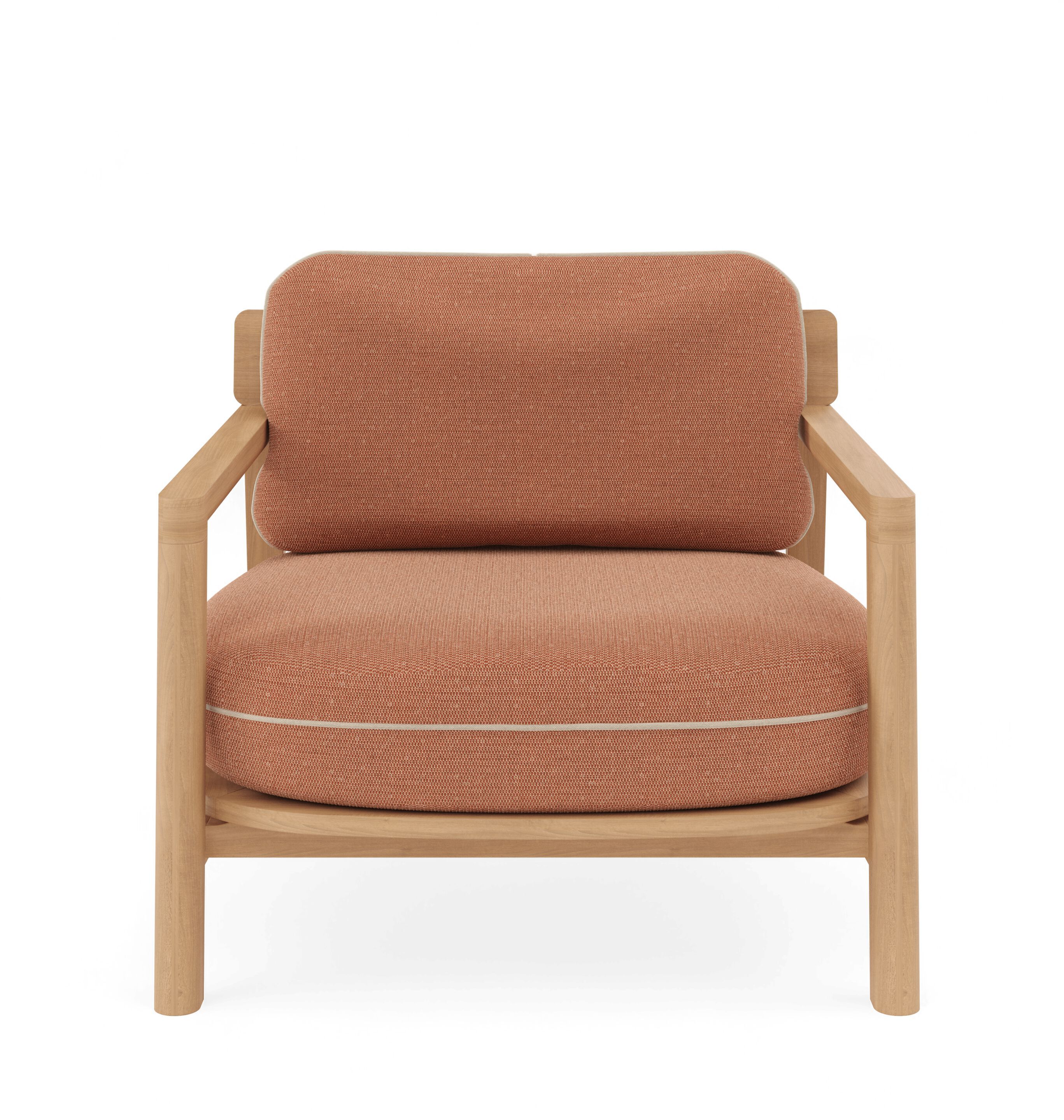 Садовое кресло из тикового дерева с подушками Sunbrella FJAKA Oaza ARCH-00037192 - Вид №1