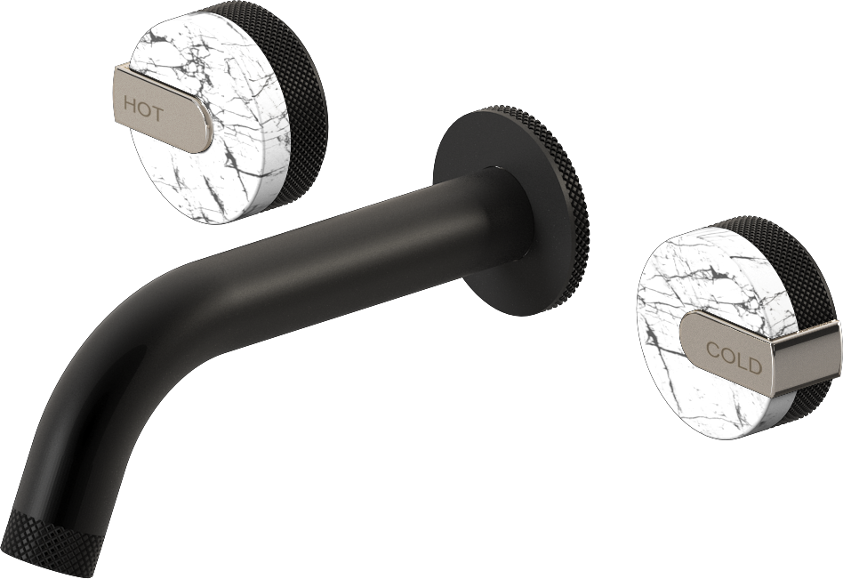 E-11530-R2MW-L1PN-MBK Смеситель для умывальника из 19,1см носикем (внешняя часть) GRAFF MOD+