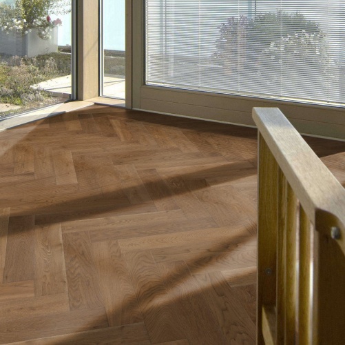 Паркет Ёлка Solidfloor New classic Шантильи Дуб Натур с брашью (Текстурированная) 610х122 мм 1195080 - Вид №12