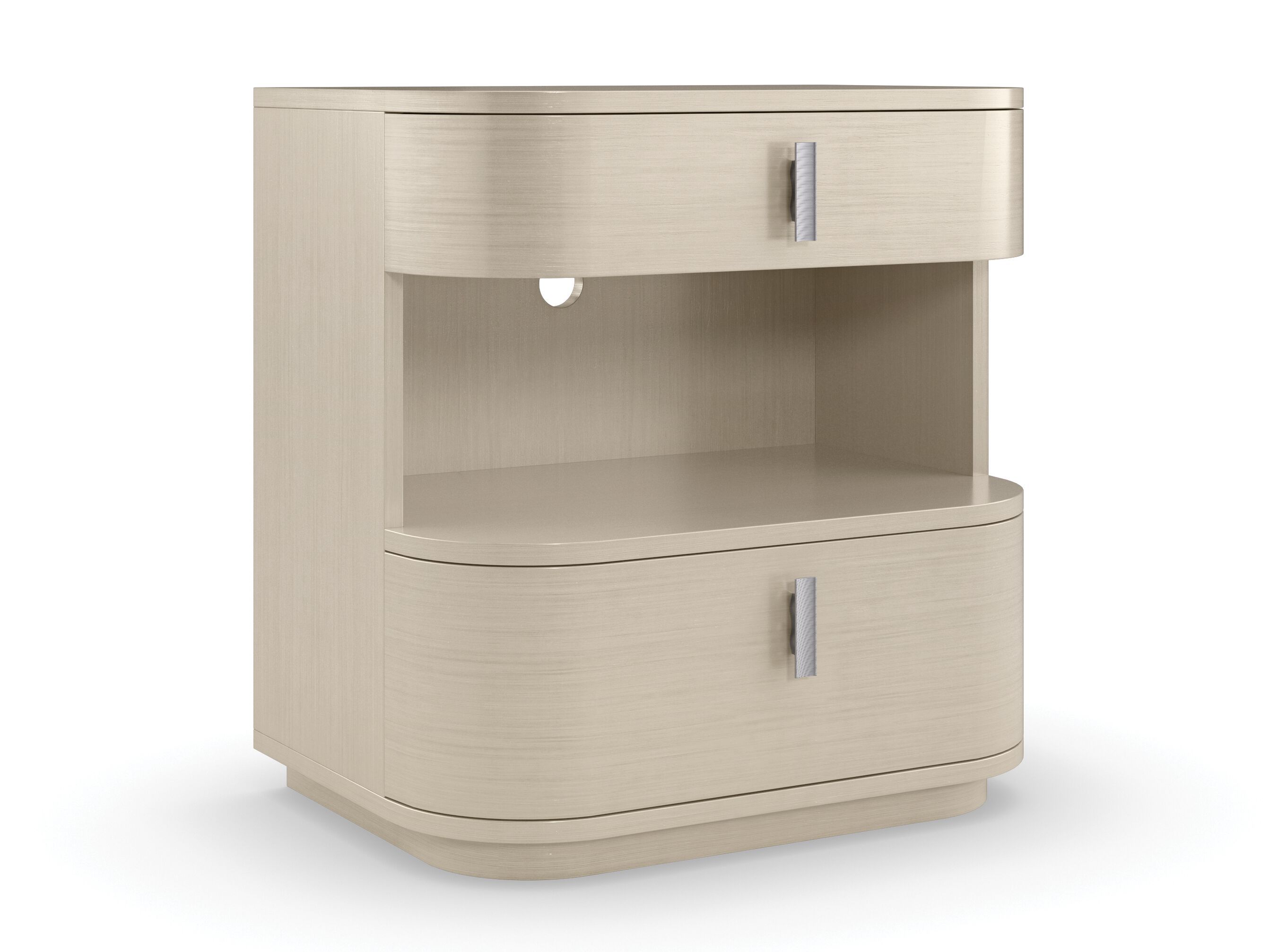 Деревянная прямоугольная тумбочка с ящиками Caracole DEEP SLEEP ARCH-00118937