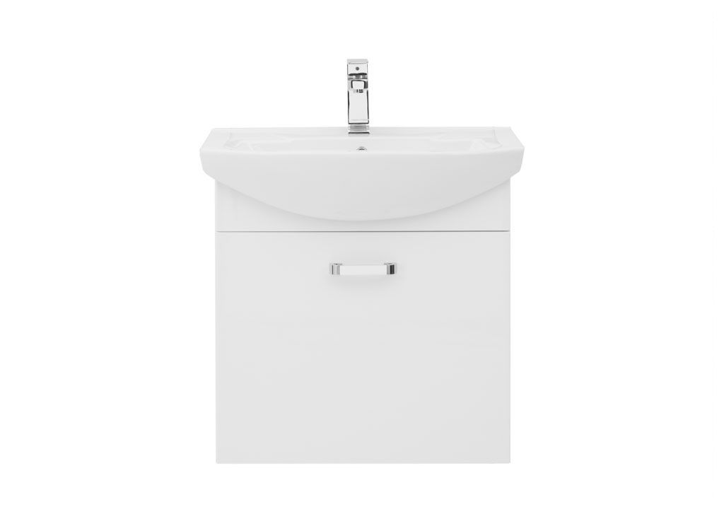 Тумба с раковиной Aquanet Ирис 65 белый (1 ящик) 0019838200182642 - Вид №2