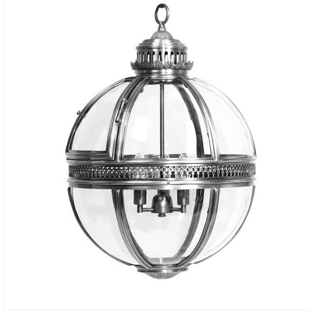 Фонарь Residential L от Eichholtz серебряный 106524 EICHHOLTZ ДИЗАЙНЕРСКИЕ, EICHHOLTZ 060634 Прозрачный  - Вид №1