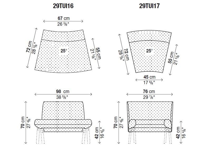 Модульный тканевый диван Kristalia TUILE SYSTEM ARCH-00007689 - Вид №4