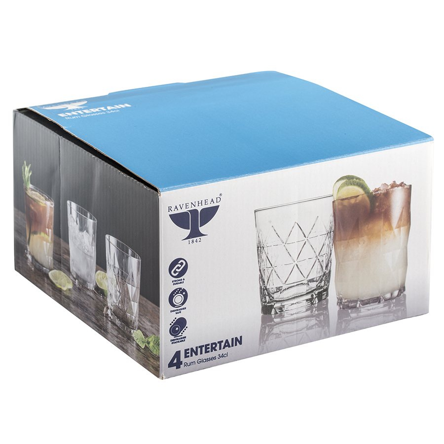 R0041.635 Набор из 4 бокалов для рома entertain 340 мл Ravenhead  - Вид №5