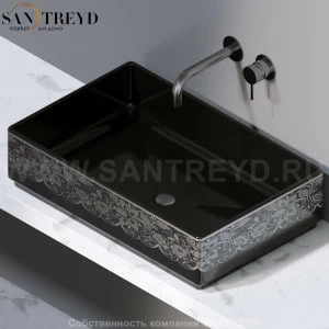 L620461P Накладная раковина на столешницу  прямоугольная A. e T. Italia Fly