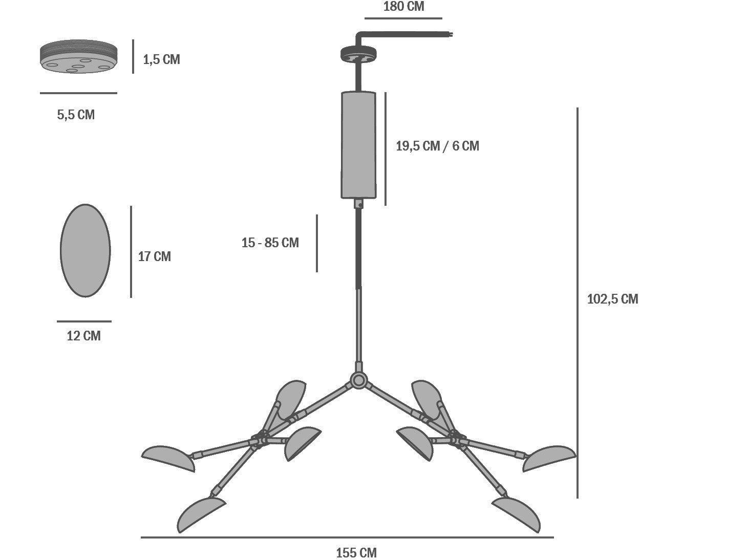 Металлический подвесной светильник 101 Copenhagen ARCH-00071067 - Вид №9
