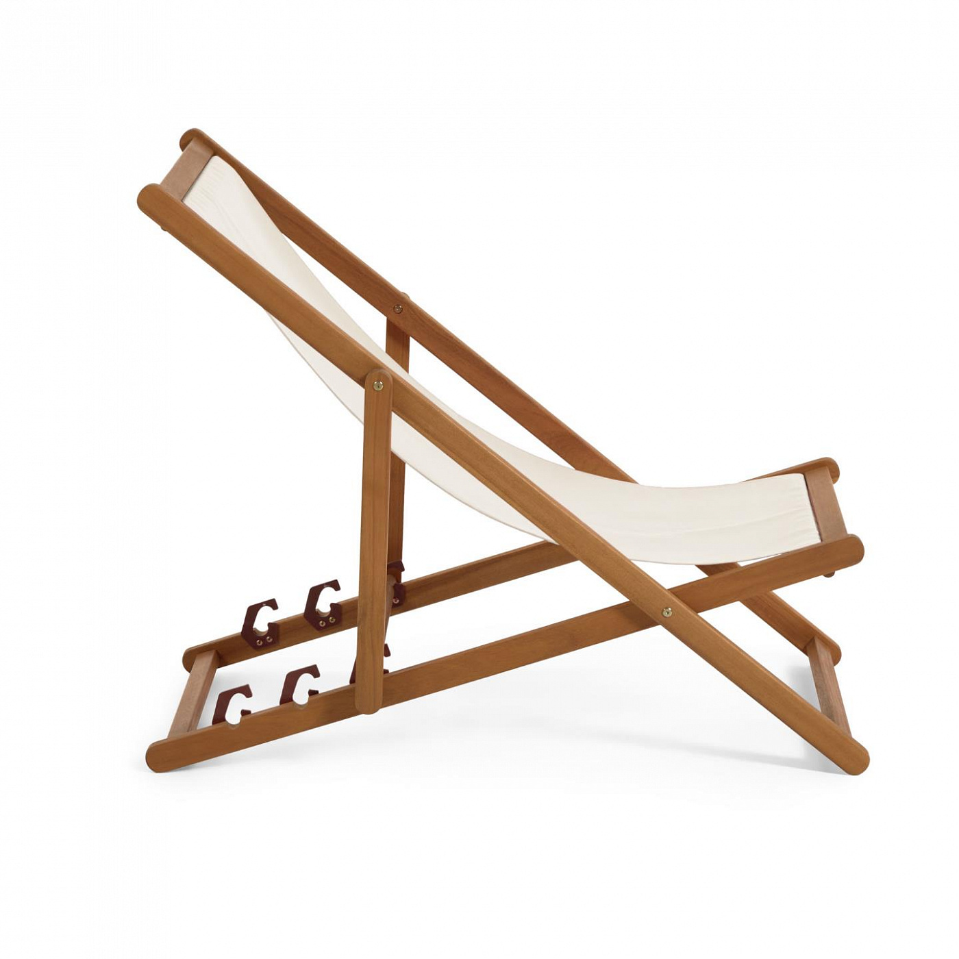 097800 Шезлонг из массива акации бежевый La Forma Adredna  - Вид №4