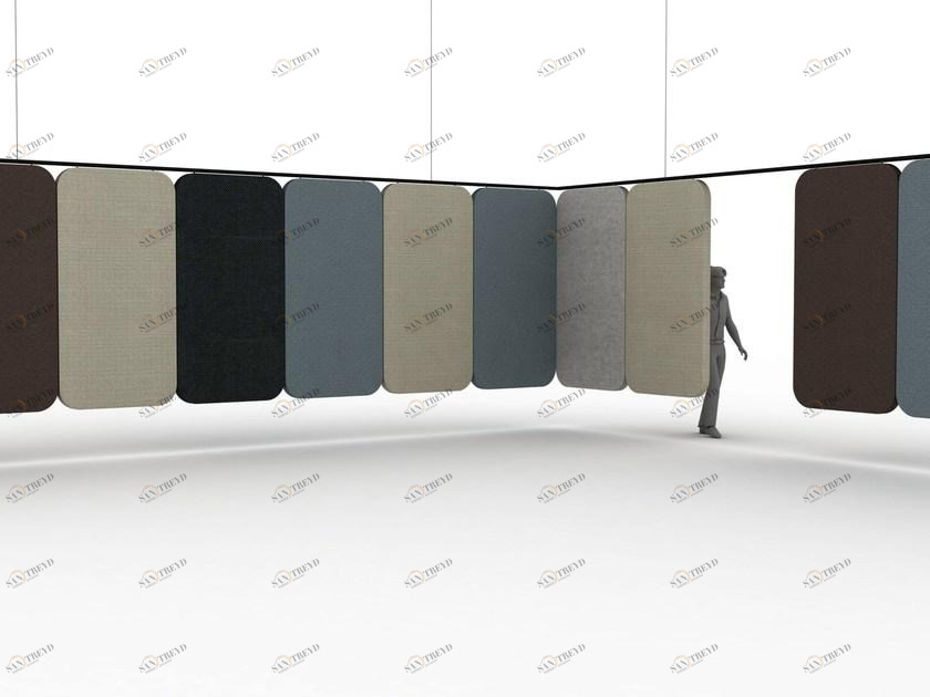 Offecct Подвесная звукопоглощающая перегородка для офиса sun-id-1500334