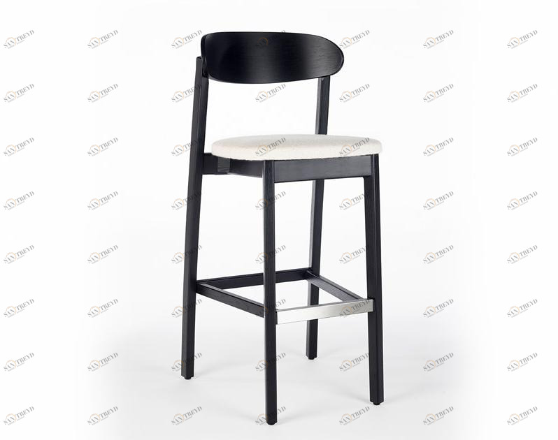 Wildspirit Высокий деревянный табурет со встроенной подушкой Arch sun-id-1490238