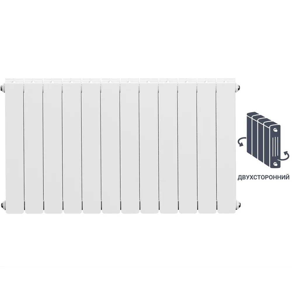 EQUATION Биметаллический радиатор двухсторонний для панорамных окон 89106831 STLM-0078434