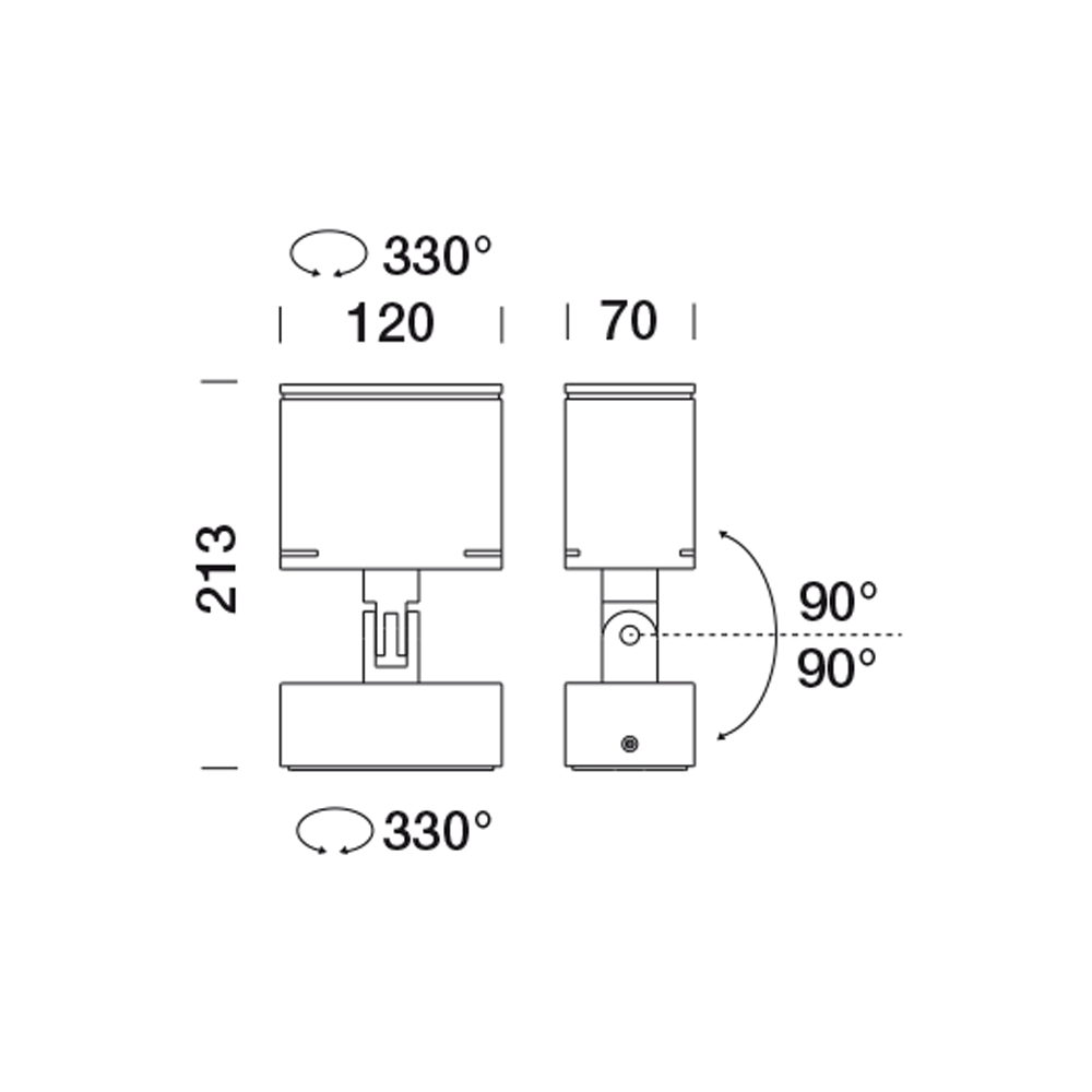 8820218 Проектор Platek TARGET MEDIUM Proiettore  TARGET MEDIUM Floodlight - 8 LED 3000K 48°  - Вид №6