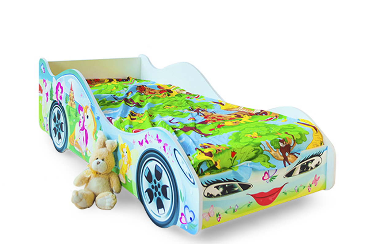 Детская кровать-машина "Принцесса" БЕЛЬМАРКО  326754 Зеленый;голубой Santreyd  - Вид №3