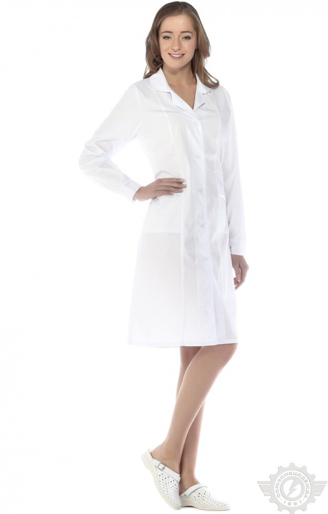 65776 Халат "Татьяна" белый  Медицинская одежда  размер 48/170-176 Спецодежда  - Вид №2