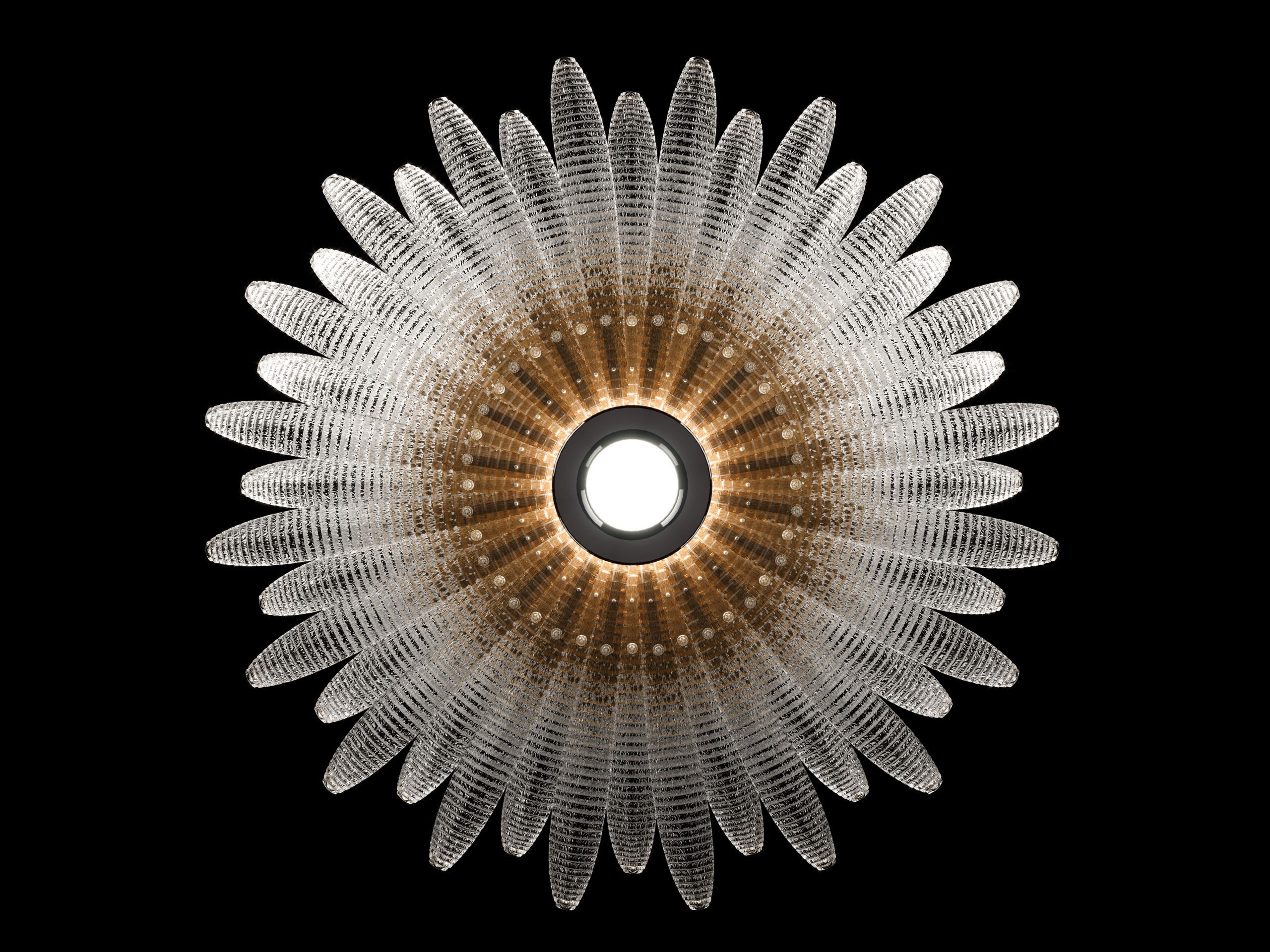 Венецианский Кристалл ручной работы подвесной светильник Barovier&Toso Агава ARCH-00065775 - Вид №2