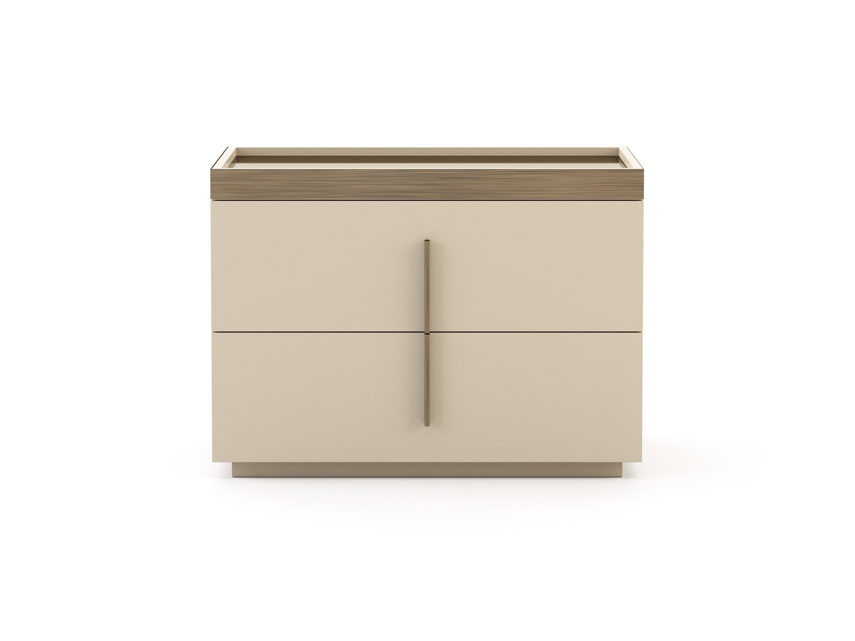 Прямоугольная прикроватная тумбочка из шпона с ящиками Stylish Club ARCH-00040121 - Вид №25