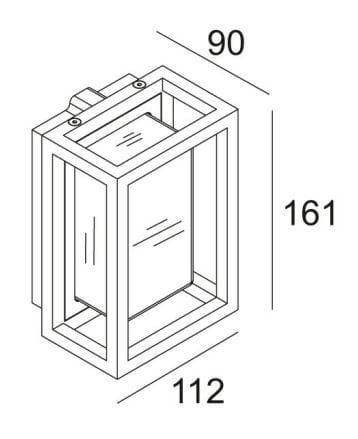 Светодиодные наружные настенные светильники из стекла и металла Deltalight Montur ARCH-00023633 - Вид №3