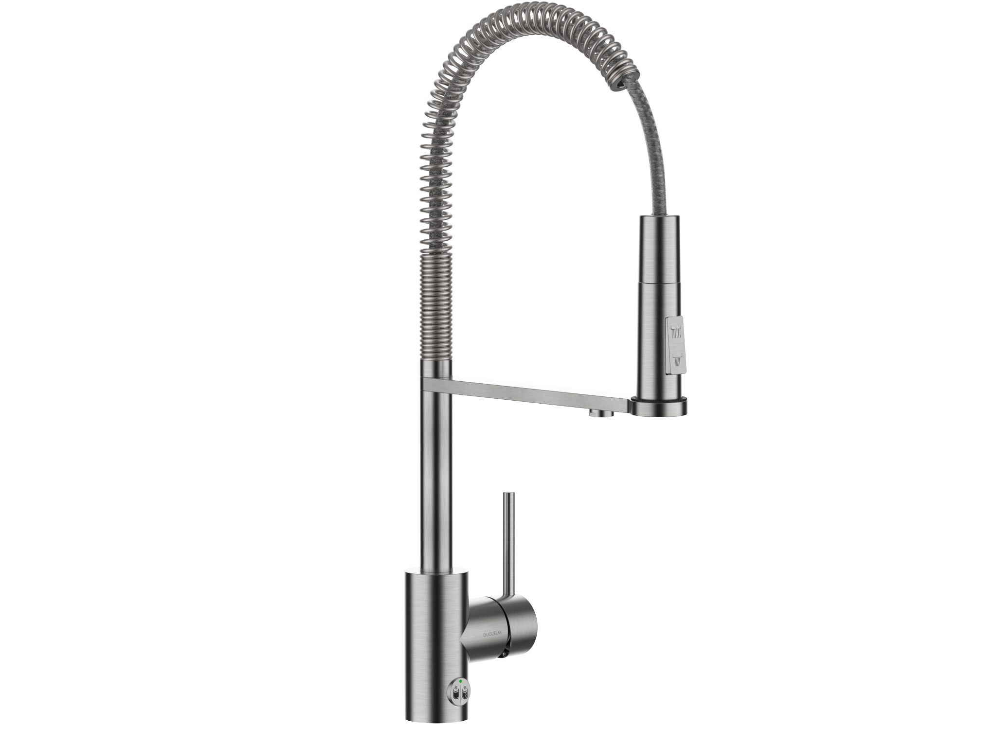 Однорычажный смеситель для кухни с выдвижным ручным душем GUGLIELMI RUBINETTERIE Pura ARCH-00107183 - Вид №1
