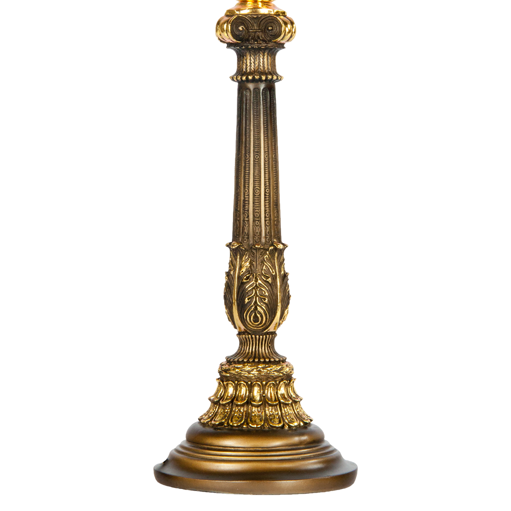 32022,34013 Настольная лампа Колонна Испанская Бронза Шоколад BOGACHO 4627138210994, 4627138151556 - Вид №1