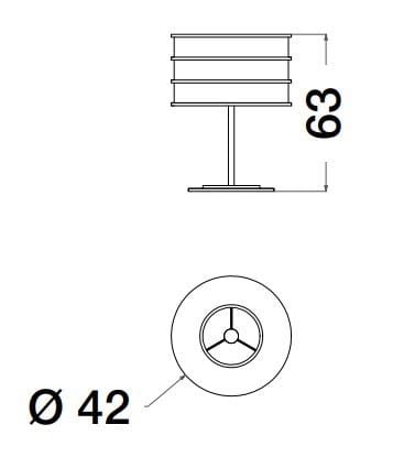 Металлическая настольная лампа CPRN HOMOOD Cocoon ARCH-00035203 - Вид №2
