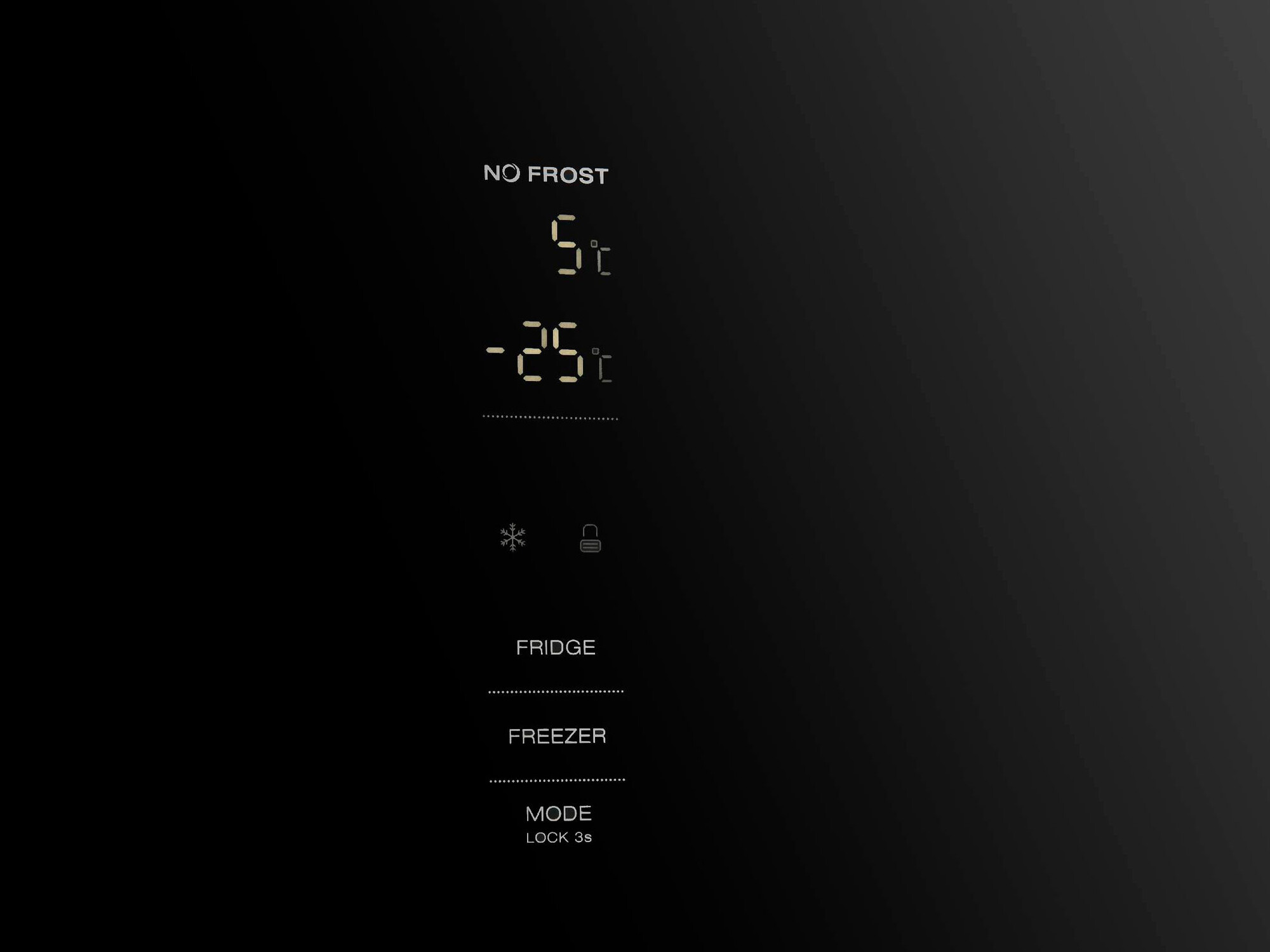 9158066 Холодильник с морозильником   Korting KNFC 62980 GN черный STDN-0126040 - Вид №3