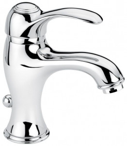 22003NO Смеситель Harmony с донным клапаном для раковины, цвет черный-золото