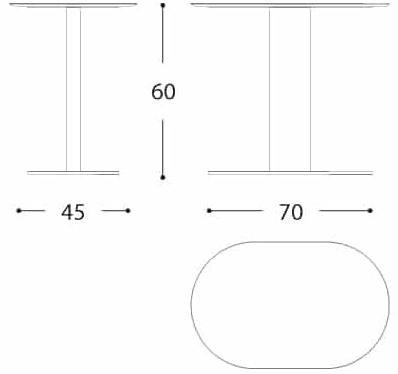 Varaschin Овальный сервировочный столик Plinto sun-id-1391592 - Вид №11