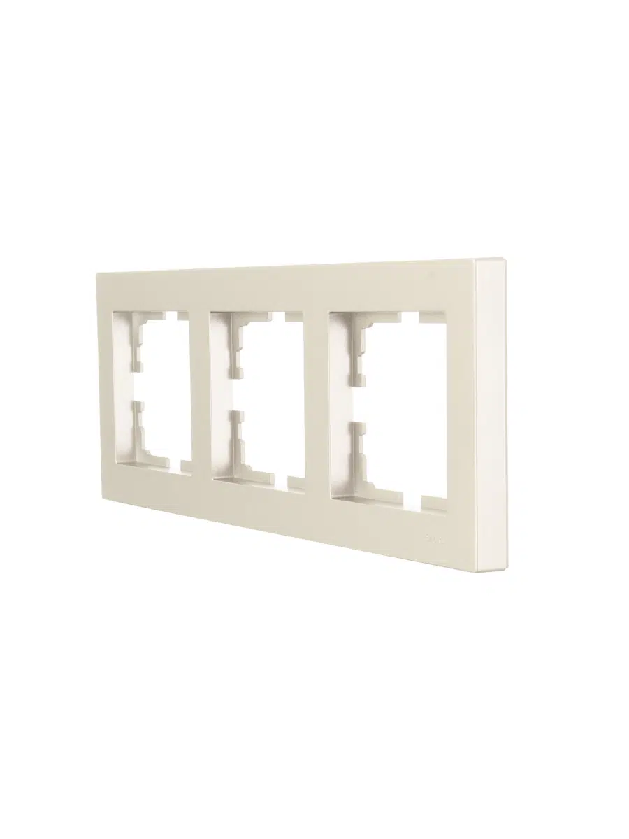 VESNA Рамка 3-ая горизонтальная без вст титан LEZARD 742-3700-148 - Вид №2