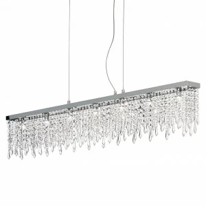Подвесной светильник Ideal Lux Giada SB Trasparente IDEAL LUX ДИЗАЙНЕРСКИЕ, GIADA TRASPARENTE 072650 Прозрачный;серебро