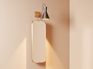 Зеркало со встроенным настенным освещением