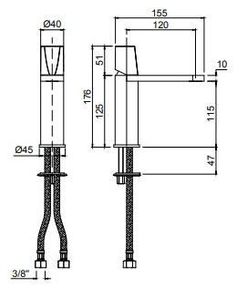 Antonio Lupi Design Смеситель для умывальника Indigo Antoniolupi sun-id-1495647 - Вид №9