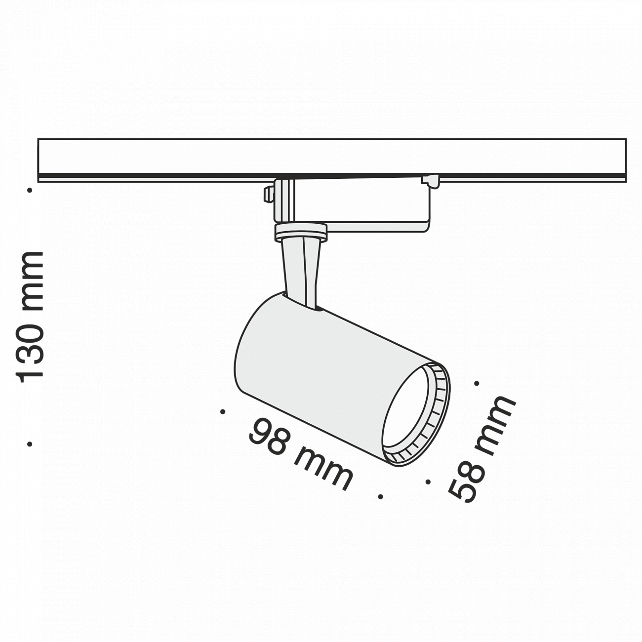 Трековый светильник черный TR003-6W4K TECHNICAL SINGLE PHASE TRACK SYSTEM 00-3956203 Черный  - Вид №5