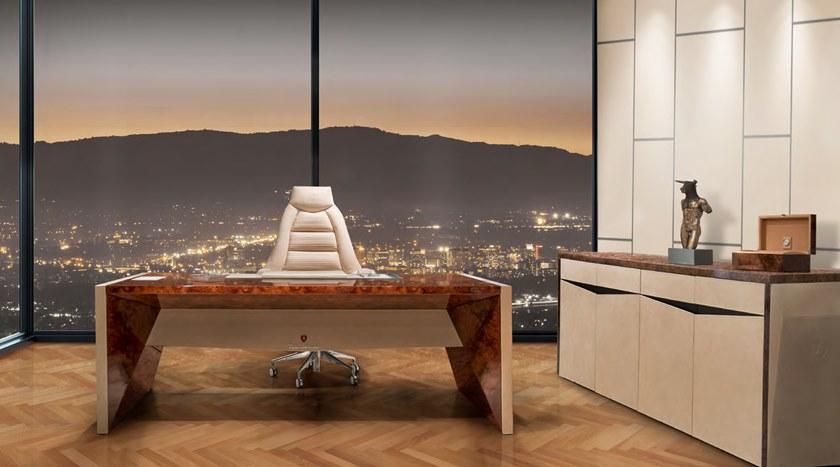 Tonino Lamborghini Casa Поворотное кожаное кресло Executive на колесиках Salamanca sun-id-1416987 - Вид №2