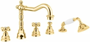 Смеситель MIGLIORE Princeton Plus ML.PRP-8080.DO для ванны/душа - золото