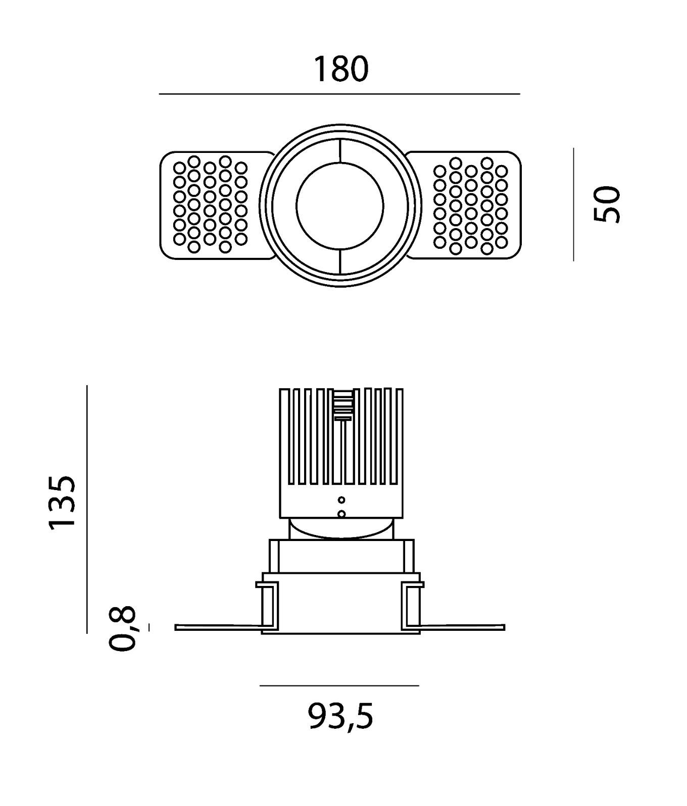 Алюминиевый утопленный круглый светодиодный прожектор Lucifero's Best ARCH-00035064 - Вид №11