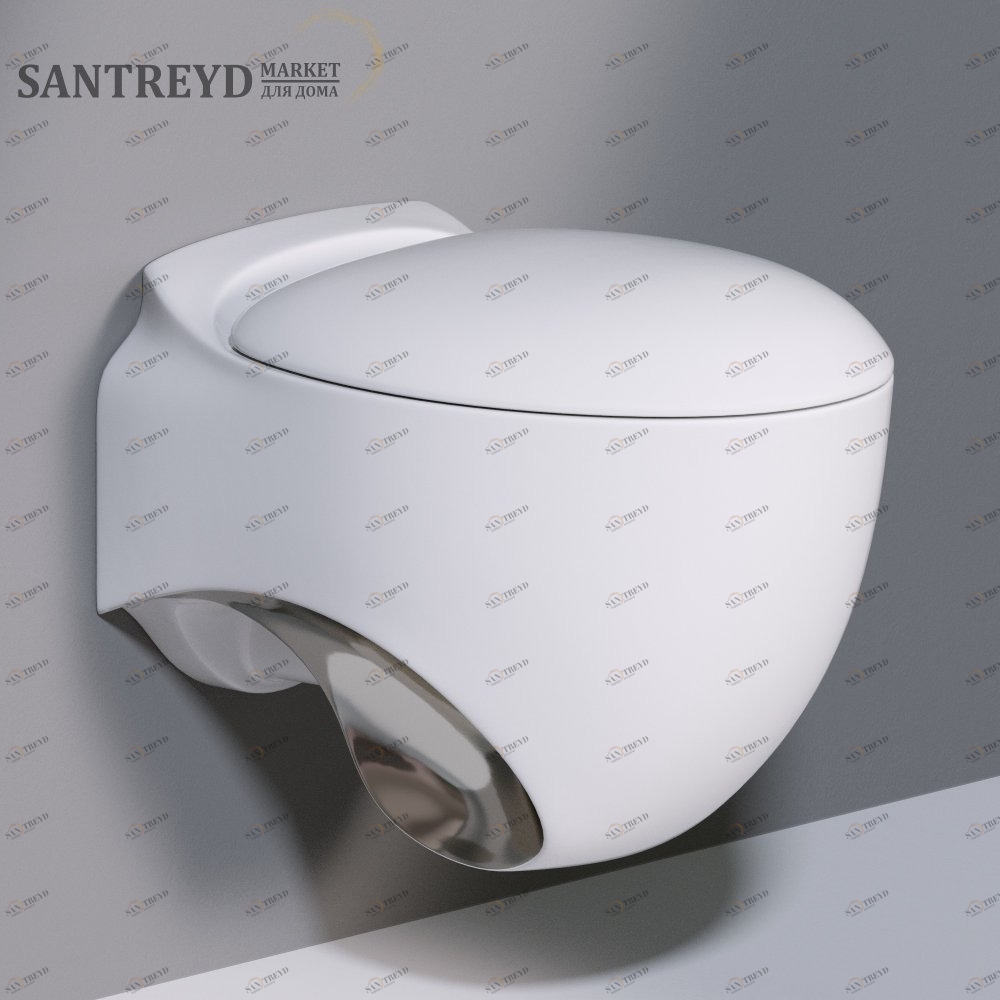 SS531T0R0V6.251 Подвесной унитаз настенный Хромированный A. e T. Italia ACCENT Италия AeT ITALIA