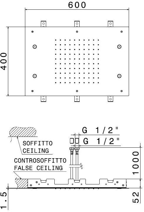 newform Душевая лейка из стали Soffioni multigetto 70022 - Вид №1