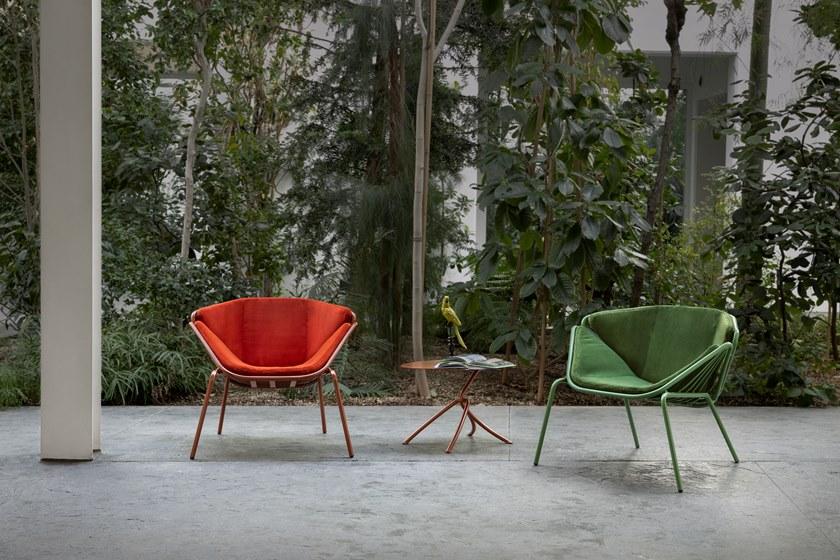 TrabA' Кресло из ткани с подлокотниками Skin 0081-met - Вид №5