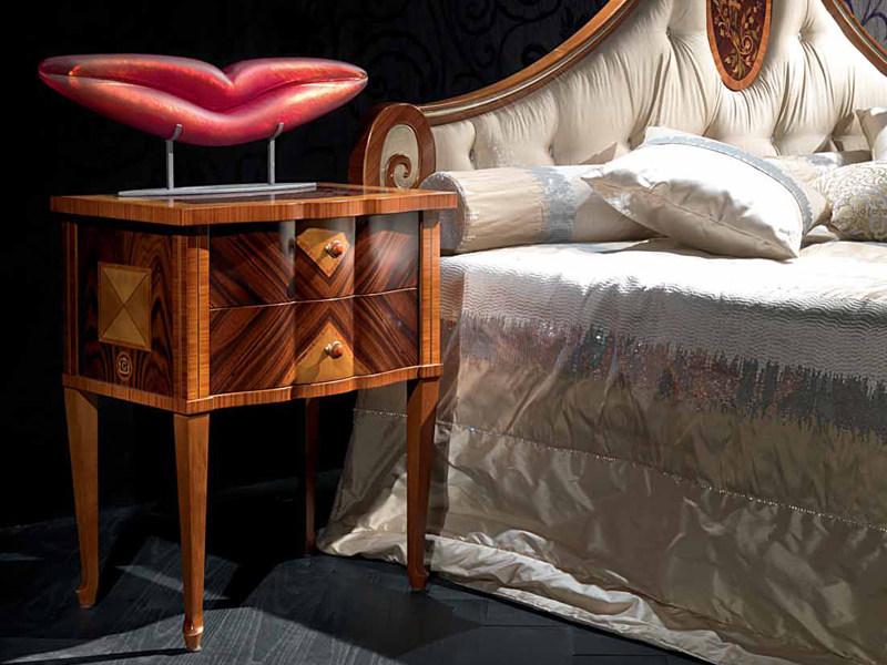 Carpanelli Прикроватная тумбочка из бриара с ящиками Sissi sun-id-1418833 - Вид №1