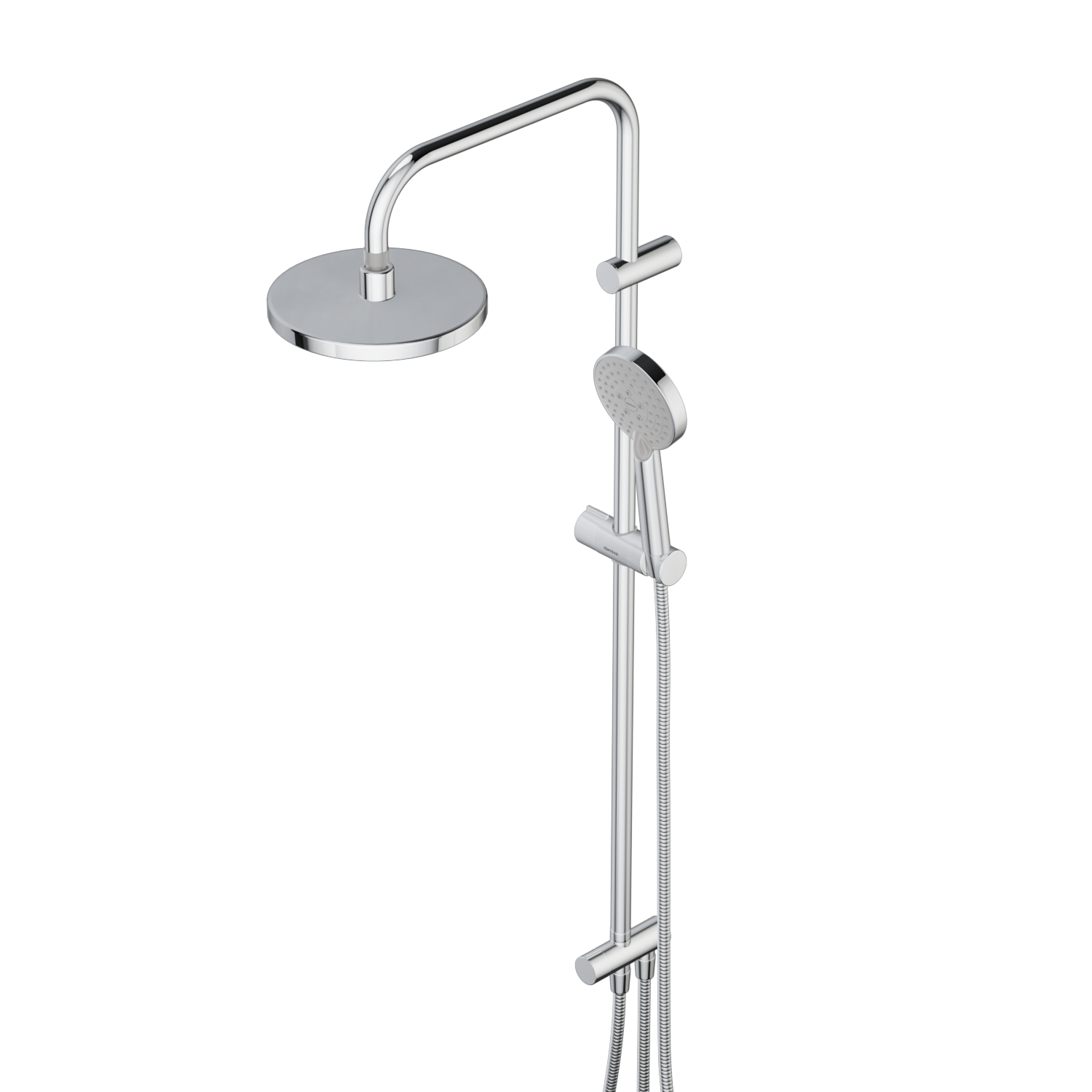 978100000 душ. система: верх. душ 200 мм ручн. душ d-110 мм 3 режима Damixa Origin One  - Вид №2