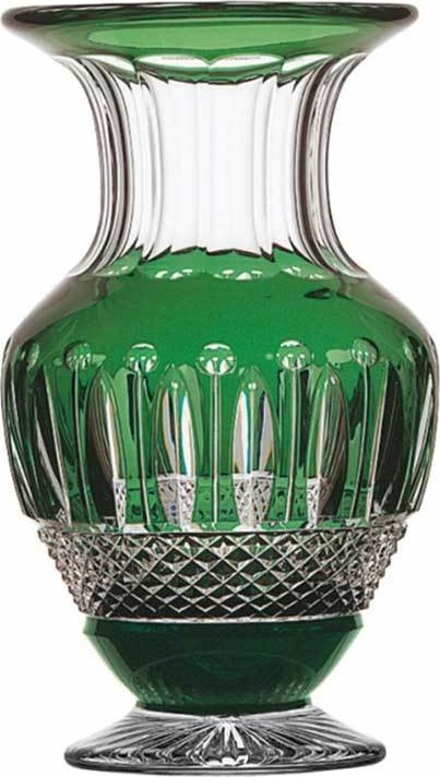 10556013 St. Louis Ваза St. Louis "Томми" 25см (зелёная) Хрусталь 