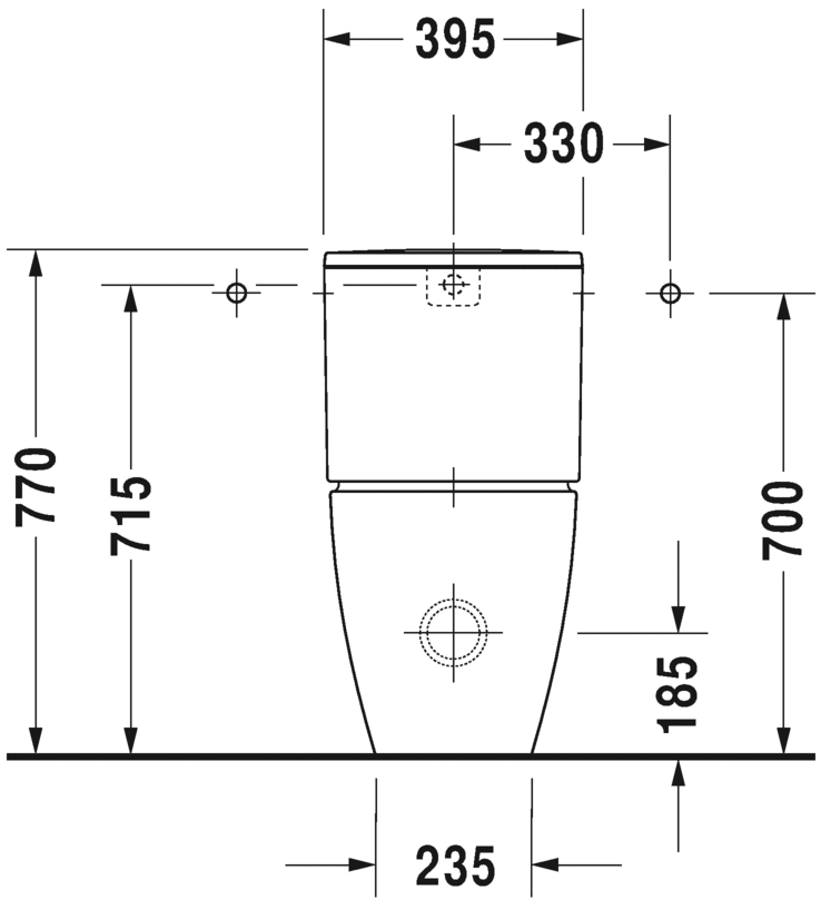 2170092000 Компакт унитаз с бачком Белый Duravit ME BY STARCK Германия - Вид №4