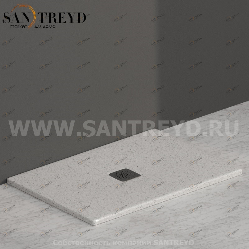 DT101GG Душевой поддон 100x70 керамический Globo Ceramica Globo DOCCIATRE