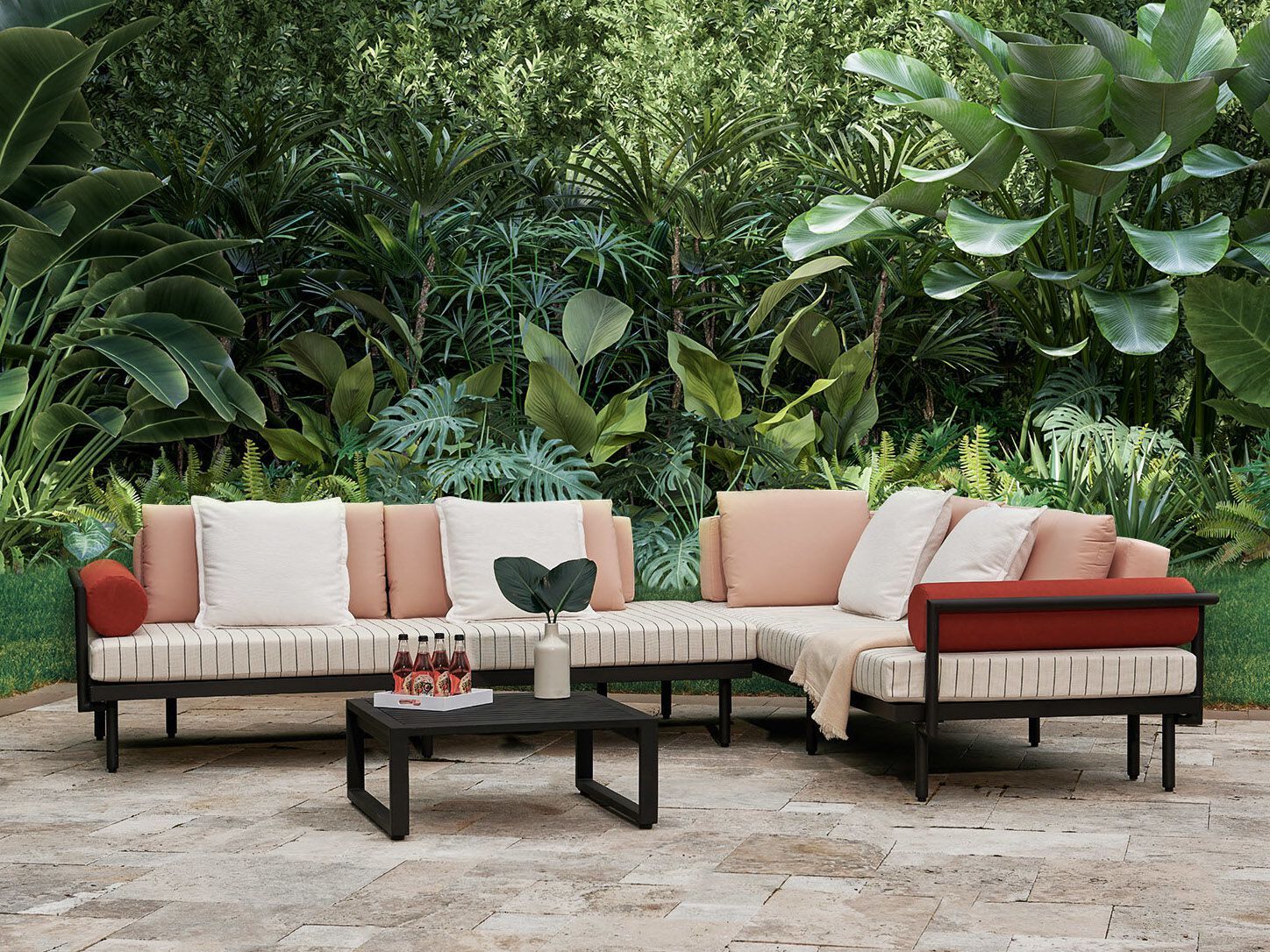 3-местный тканевый садовый диван Walters Avenue ARCH-00126114 - Вид №3