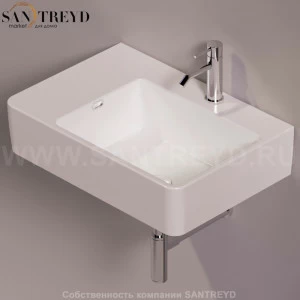 QU65DBIANCO Подвесная раковина настенная прямоугольная Simas Baden Baden белая