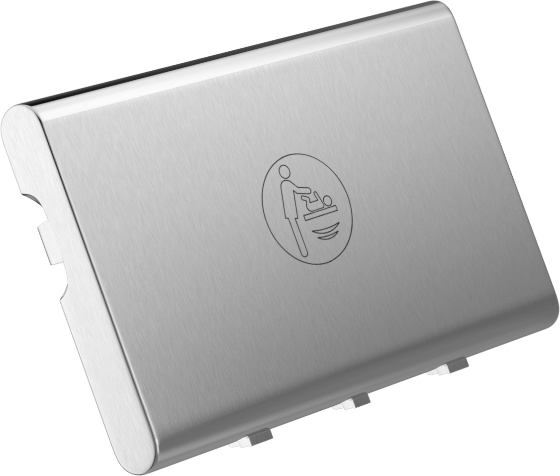 A890-S Настенный столик для пеленания из нержавеющей стали